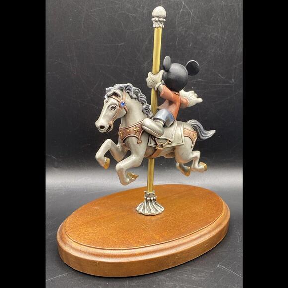 Chilmark Disney ~ Mickey & Minnie Mouse Carousel Ride LE Pewter Figurines - Picture 5 of 9